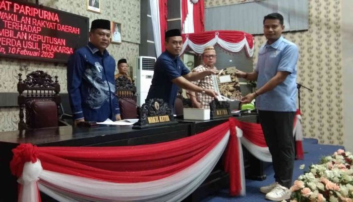 DPRD Kabupaten Gorontalo Paripurnakan 3 Ranperda Inisiatif