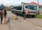 Kondisi Jalan Trans Sulawesi di Gorontalo Utara Memprihatinkan