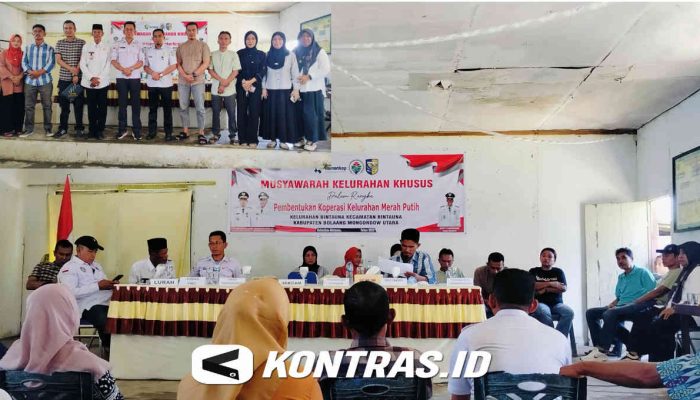 Kelurahan Bintauna Bentuk Koperasi Merah Putih, Wujud Nyata Pemberdayaan Ekonomi Masyarakat