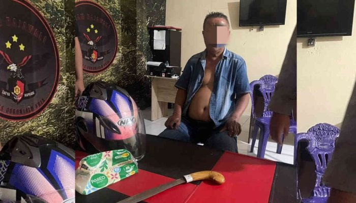 Pria di Gorontalo Dibacok Tetangga Saat Main Kartu, Pelaku Ditangkap Polisi