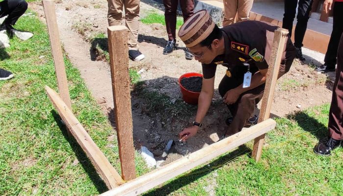 Pembangunan Masjid Adhyaksa Kejari Kabupaten Gorontalo Dimulai, Awali Kiblat Baru