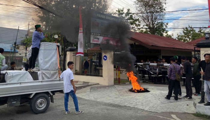 Geruduk Polres Gorontalo, HMI Desak Usut Tuntas Kasus Penganiayaan Aktivis
