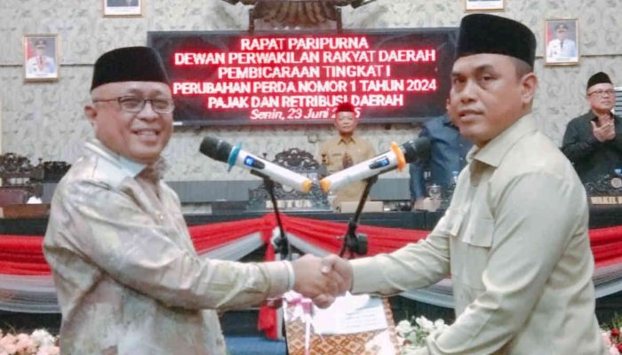 DPRD Kabupaten Gorontalo Gelar Paripurna Tingkat I Perubahan Perda Pajak Daerah