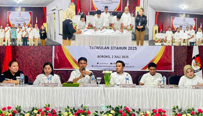 Gelar Pleno PDPB Triwulan II 2025, KPU Bolmut Tegaskan Transparansi