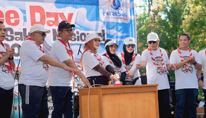 Maskot Hiu Paus Warnai Peluncuran Peran Saka Nasional
