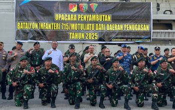 penyambutan prajurit TNI