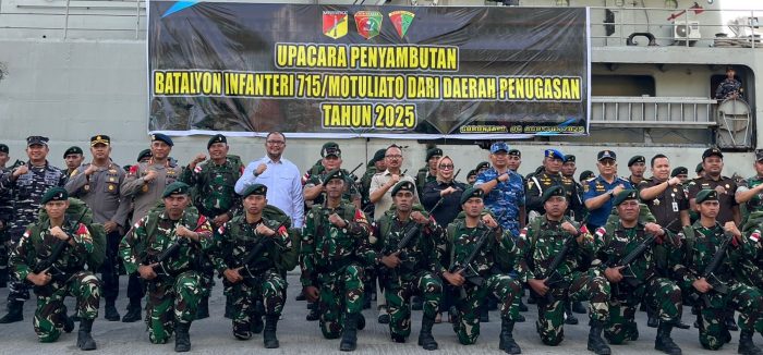 penyambutan prajurit TNI