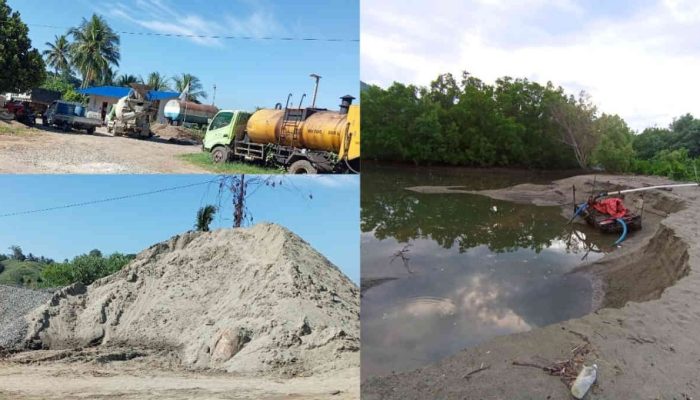 Proyek Penangkal Longsor Sumalata-Tolinggula Gorut Diduga Gunakan Pasir Ilegal