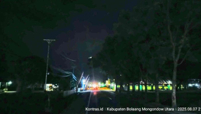 PJU Bintauna Kembali Padam, Warga Sebut Pemkab Bolmut Hanya Gagah Saat STQ