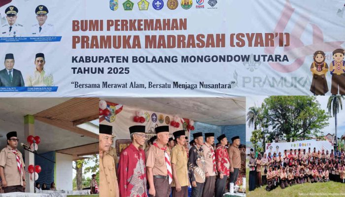 Pembukaan Bumi Perkemahan Madrasah di Bintauna Meriah, Pejabat Tinggi Pemkab Bolmut Tak Hadir