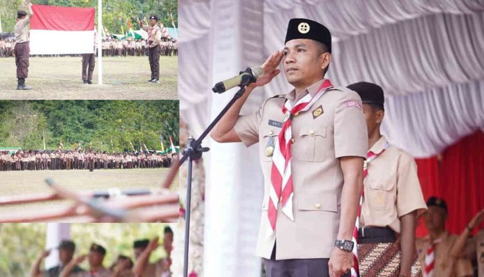 Pimpin Upacara Hari Pramuka ke-64, Aditya Pontoh: Pramuka Pilar Ketahanan Bangsa