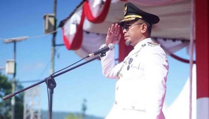 Bupati Bolmut Pimpin Upacara HUT RI ke-80, Tabur Bunga Kenang Jasa Pahlawan