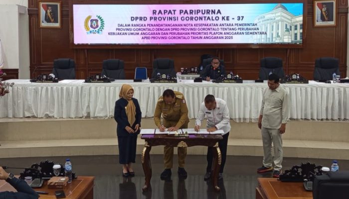 Respons Dinamika Ekonomi, DPRD-Pemprov Gorontalo Sepakati Perubahan KUA-PPAS
