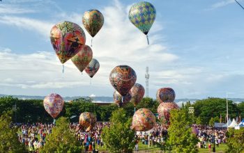 Balon Udara Warnai Langit Limboto, Magnet Baru Wisata Gorontalo