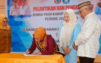 Maryam Sofyan Puhi Resmi Dilantik Jadi Bunda PAUD Kabupaten Gorontalo