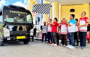Bupati Sirajudin Lepas Marching Band SMPN 1 Bolmut ke Festival Gorontalo