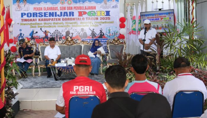 Safwan Bano Resmi Membuka Porsenijar 2025 PGRI Kabupaten Gorontalo