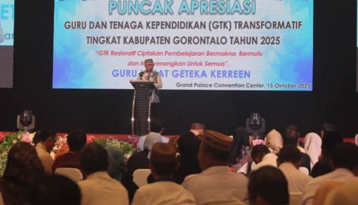Bupati Gorontalo Tekankan Apresiasi GTK Sebagai Dorongan Transformasi Pendidikan