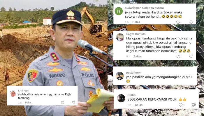 Tak Hanya Aktivis, Warganet Ikut Sindir Kapolda Gorontalo Soal Maraknya Aktivitas PETI