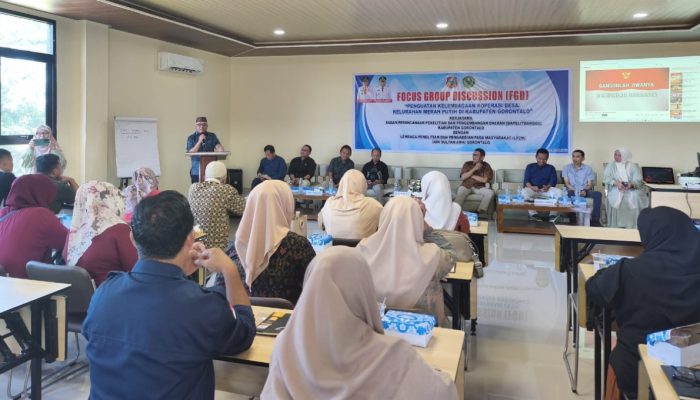 Gelar FGD, Pemkab Gorontalo Perkuat Kelembagaan Koperasi Desa