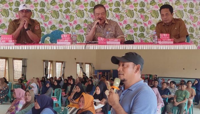 Sun Biki Serap Aspirasi Warga Datahu, Bantu Rp200 Juta untuk Jembatan Gantung Lewat Dana Pokir