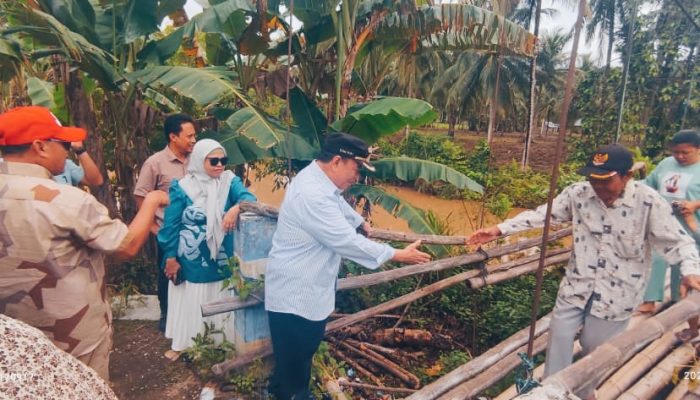 Akses Antar Desa Terganggu, Sun Biki Dorong Perbaikan Jembatan Gantung di Datahu Segera Terlaksana