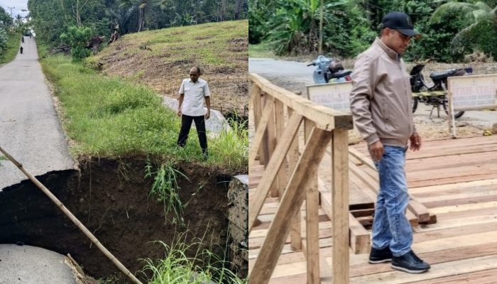 Jembatan Darurat Mulyonegoro-Karyamukti Rampung, Syarifudin Bano Ingatkan Pentingnya Penanganan Permanen