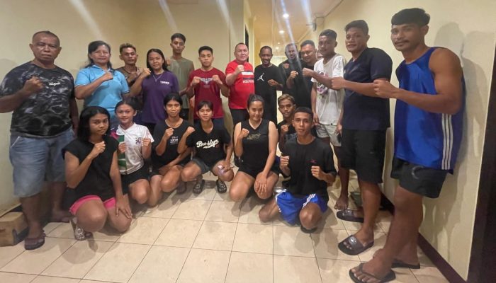 Temui Atlit Tinju Porprov Sangihe, Ferdy Sondakh Beri Dukungan dan Motivasi