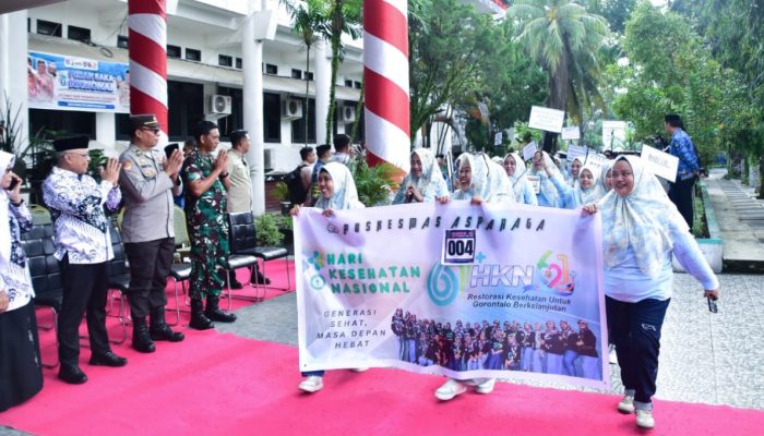 Ribuan ASN Meriahkan Devile Akbar HUT Kabupaten Gorontalo