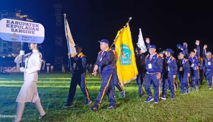 Hadiri Opening Ceremony Porprov XII Sulut 2025, Wabup Sangihe Pimpin 24 Cabor