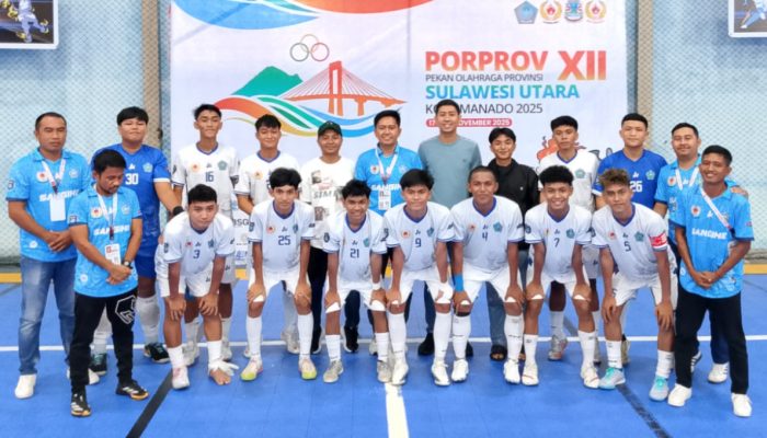Tim Futsal Sangihe Sumbang Medali Perunggu di Porprov XII Sulut 2025