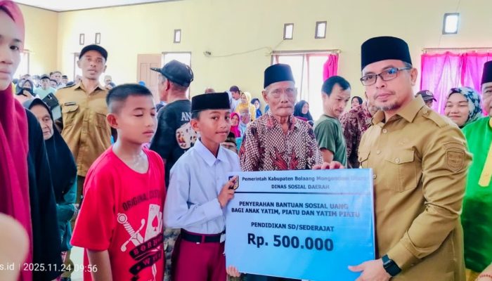 Bupati Bolmut Salurkan Bantuan ke Lansia, Disabilitas, dan Yatim Piatu di Bintauna