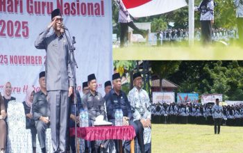 Aditya Pontoh Pimpin Upacara HGN 2025 Tingkat Kabupaten Bolmut