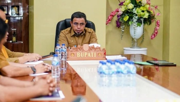 Evaluasi Tata Kelola Pelayanan, Bupati Bolmut Gelar Rakor Bersama BLUD Bidang Kesehatan