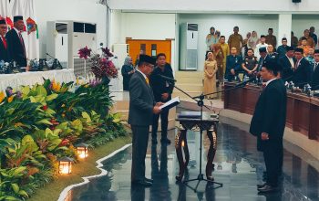 Deddy Hamzah Resmi Dilantik Gantikan Wahyudin Moridu di DPRD Provinsi Gorontalo