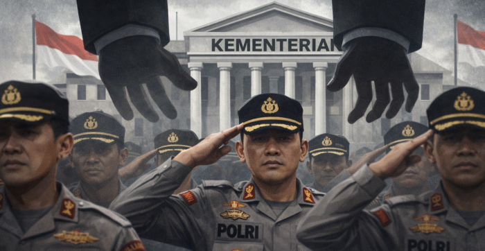 Polri di bawah kementerian