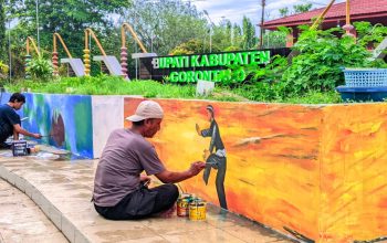 HPN 2026, Jurnalis Gorontalo Warnai Taman Budaya Lewat Mural