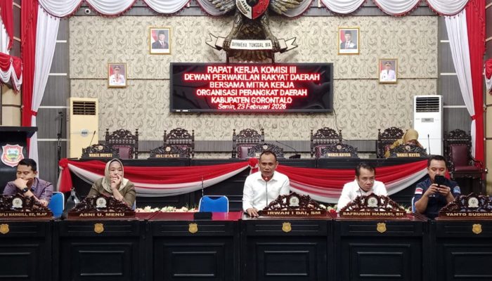 Komisi III DPRD Kabupaten Gorontalo Matangkan Program Pengawasan Strategis