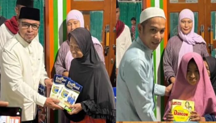 Pemda Boltara Salurkan Bantuan Ramadhan, Warga Saleo Terbantu