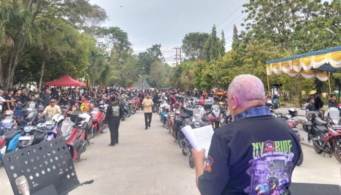 Wabup Gorontalo Sambut 780 Bikers Ikuti Nyoride VI Limboto Ramadan