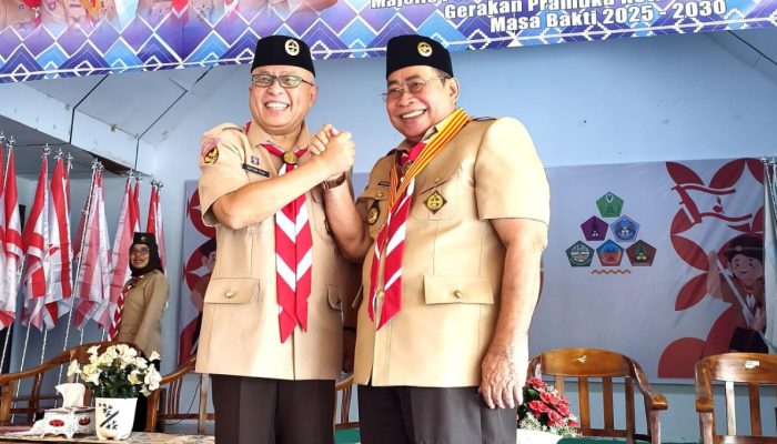 Sofyan Puhi Lantik Kamabicab Pramuka Kota Gorontalo Masa Bakti 2025-2030