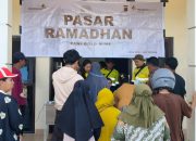 Masyarakat Lingkar Tambang Antusias Mengikuti Pasar Murah Ramadan Tambang Emas Pani