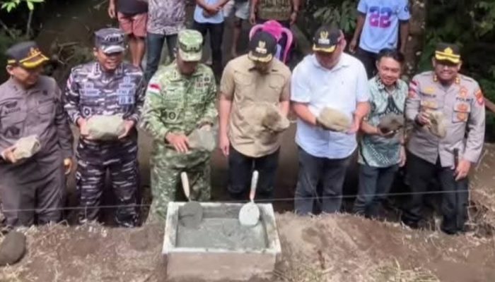 Jembatan Perintis Garuda Dibangun, Pemkab Sangihe Beri Dukungan Penuh