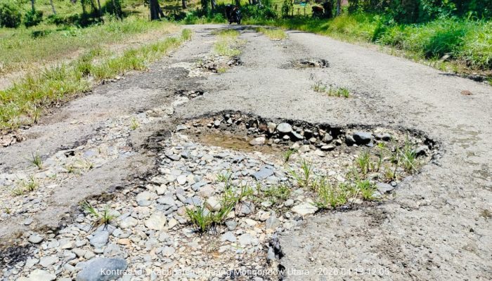 Jalan Pimpi-Huntuk Rusak Parah, Warga Pertanyakan Keseriusan Pemda Boltara
