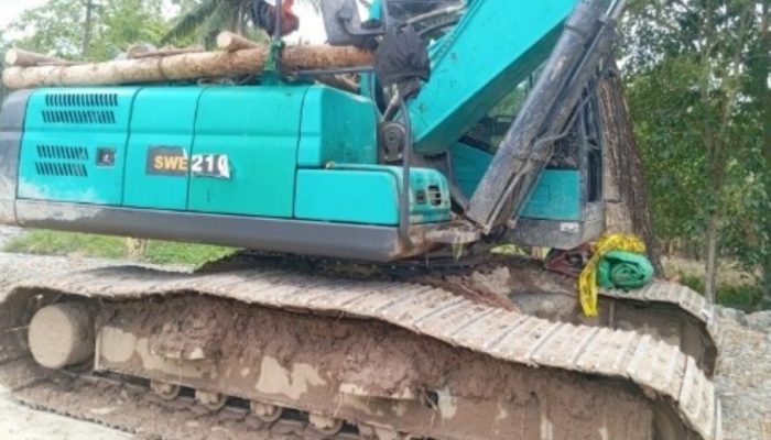 Polisi Amankan Ekskavator di Tambang Emas Ilegal Tamaila Kabupaten Gorontalo