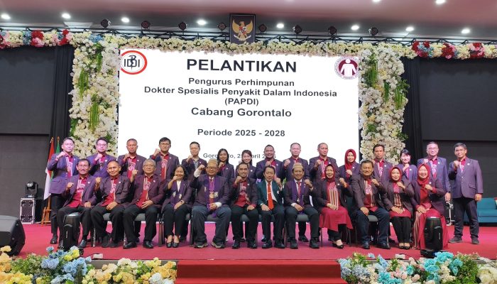 PAPDI Gorontalo Resmi Punya Pengurus Baru, Didorong Dukung Program Prioritas Kesehatan