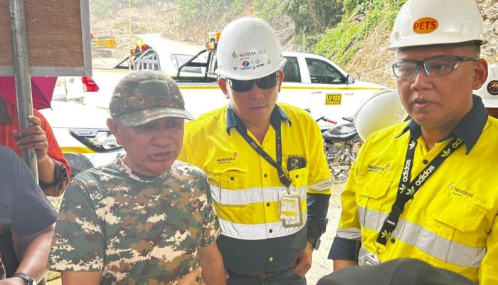 Bupati Pohuwato Tinjau Pembangunan Bendungan Pengendali Sedimentasi di Area Pani Gold Mine