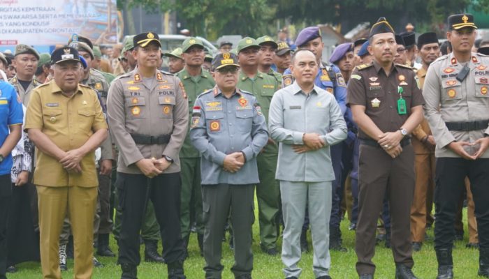 Apel Sabuk Kamtibmas Perkuat Dukungan PENAS XVII di Kabupaten Gorontalo