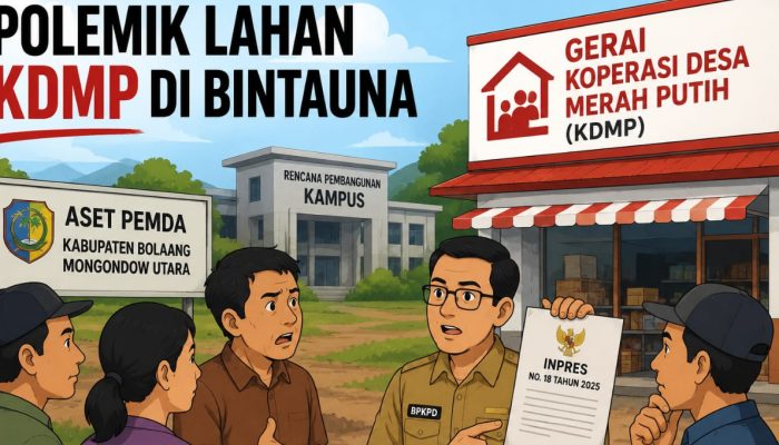 Lahan Kampus Jadi Gerai KDMP, Warga Bintauna Minta Transparansi Pemda Boltara