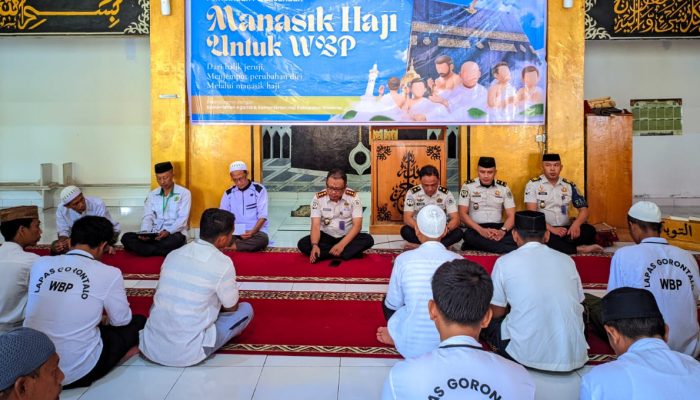 Warga Binaan Lapas Boalemo Jalani Pembinaan Spiritual Pelatihan Manasik Haji